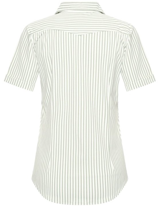 MI PIACE - Travel Blouse Stripe Print 2031 Lilypad Off White