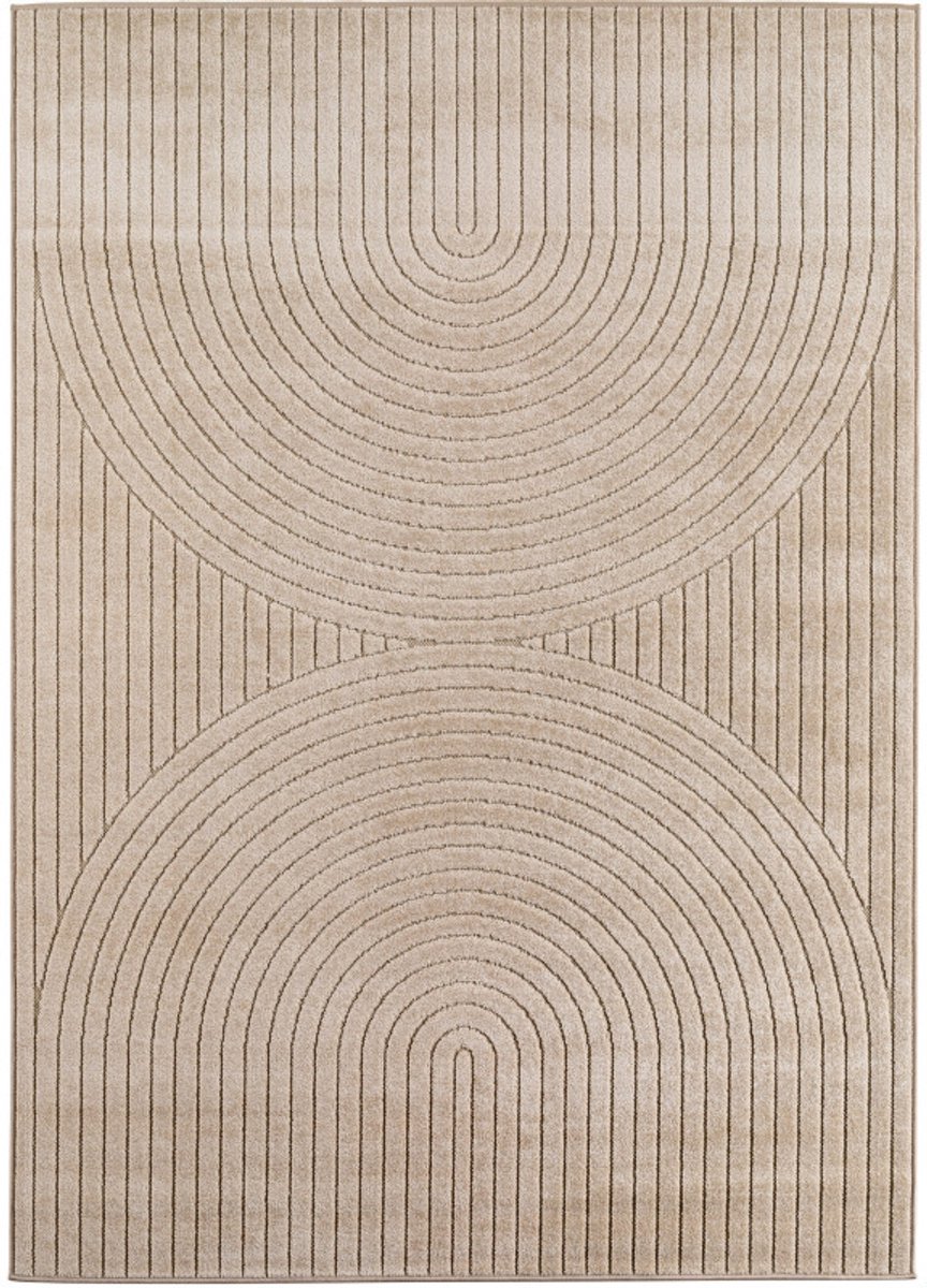 Ayyildiz Vloerkleed NOVA - 1201 Beige Japandi Stijl 160 x 230 cm