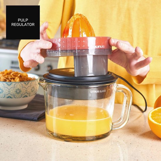 Elektrische Citruspers met Glazen Karaf en Pulp Selector - 1 Liter Capaciteit — afbeelding 5