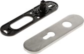 Kortschild afgerond ASL rvs PC55