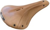 Lepper Tourer Fietszadel - Leer - Unisex - Naturel