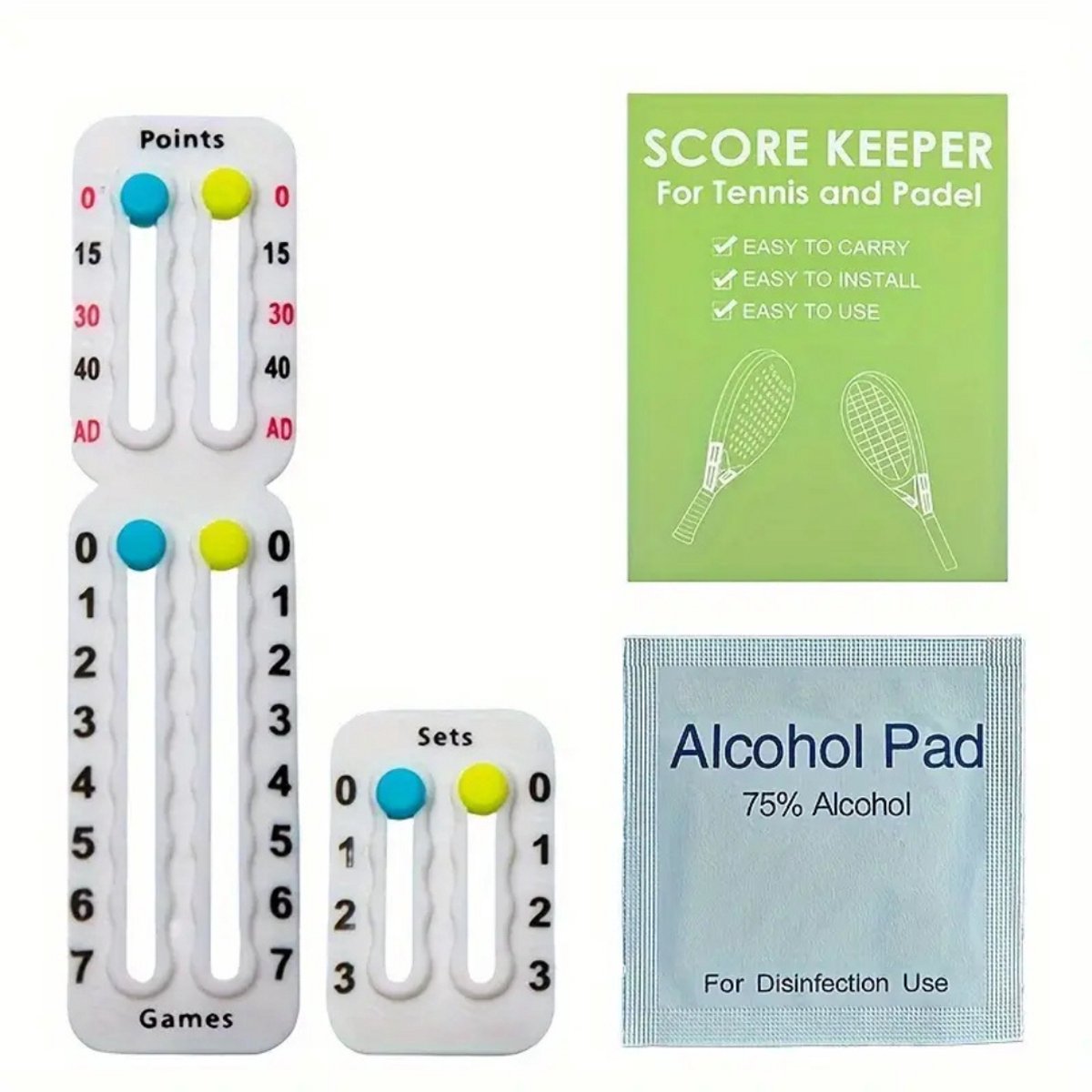 Livano Scorebord - Padel -Tennis - Voetbal - Scoreborden - Wit