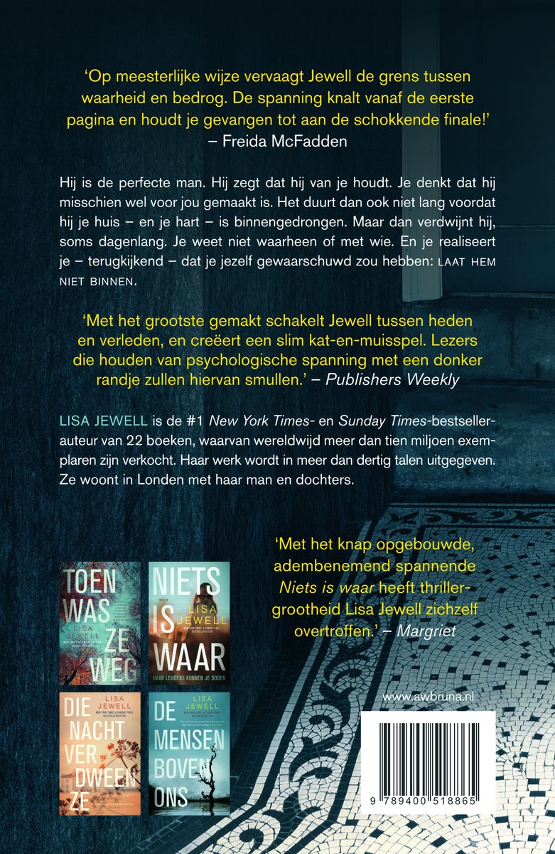 Laat hem niet binnen - back cover