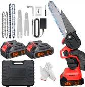 Bol.com 4/6 "inch batterijkettingzaag elektrische pettings kleine handheld elektrische kettingzaag draadloos motormetting zaagke... aanbieding