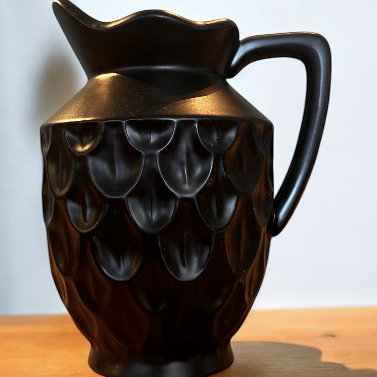 Seta Fiori - Matzwarte Stenen Bloemenvaas – Schenkkan - Modern & Decoratief voor Zijden Kunstbloemen