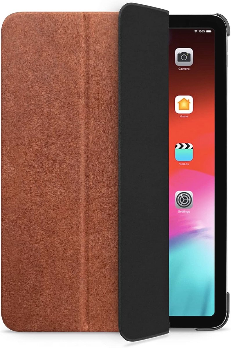 Dunne leren hoes voor iPad Pro 12.9 inch (2023-2020) - Vintage Bruin