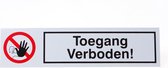 Artelli Sticker Toegang verboden d5052 (Prijs per 2 stuks)