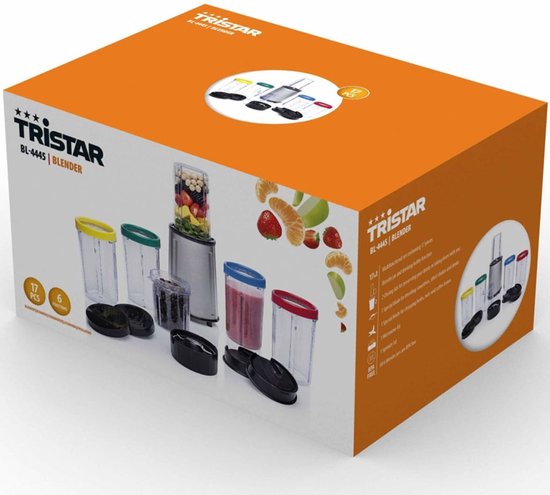 Frullatore Tristar BL-4445 - 17 Pezzi Per Frullati, Smoothie E Macinatura Spezie