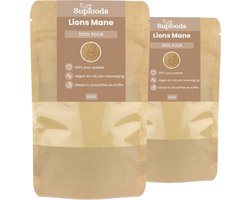 Lions Mane 100% Puur - 100 gram – Veelzijdig Paddenstoelenpoeder - Lions Mane Poeder is Perfect voor Smoothies en Drankjes - Pruikzwam - Lion's mane