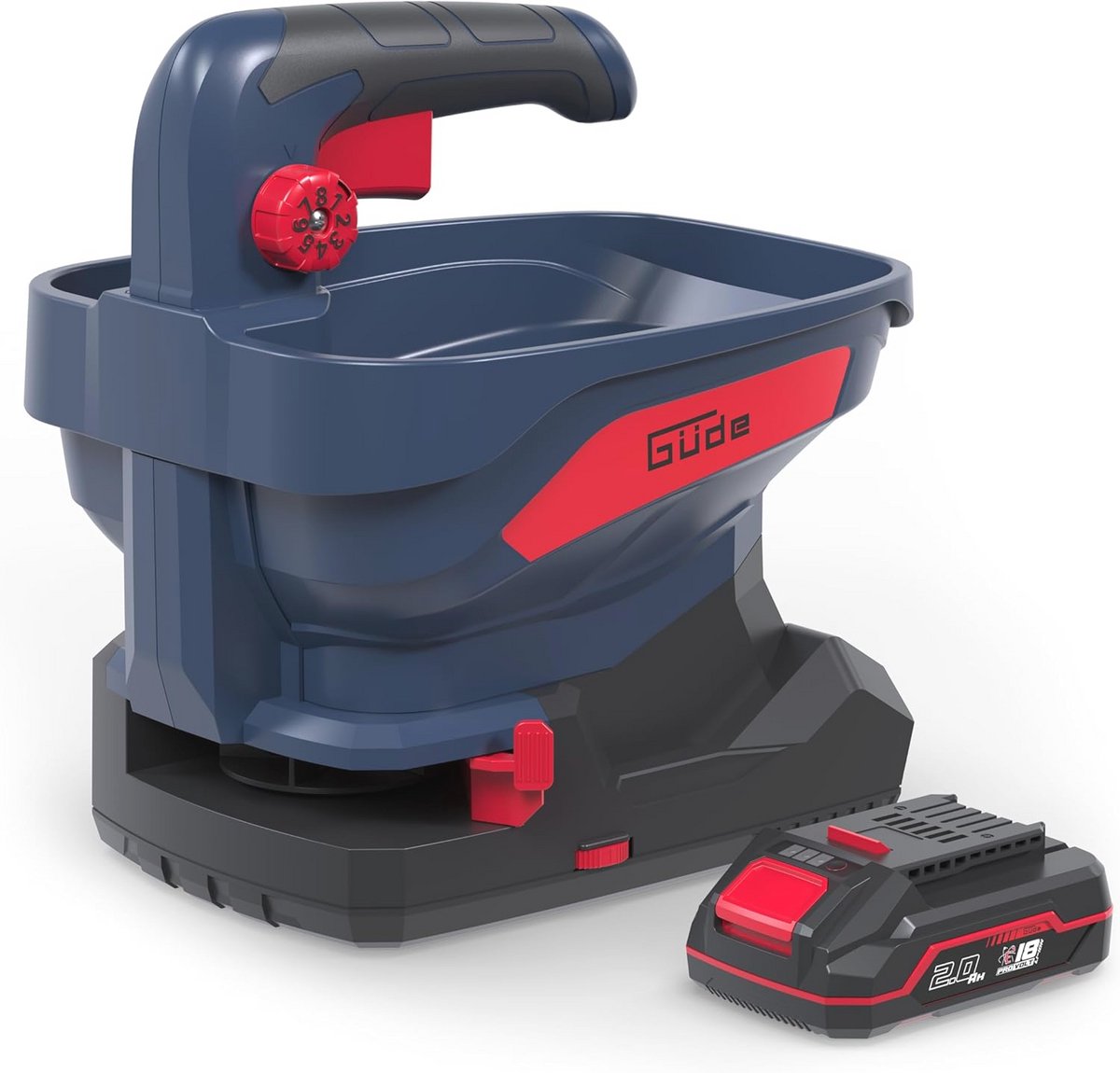 Accu Universele Strooier met 5m Bereik - Draadloos & Ergonomisch