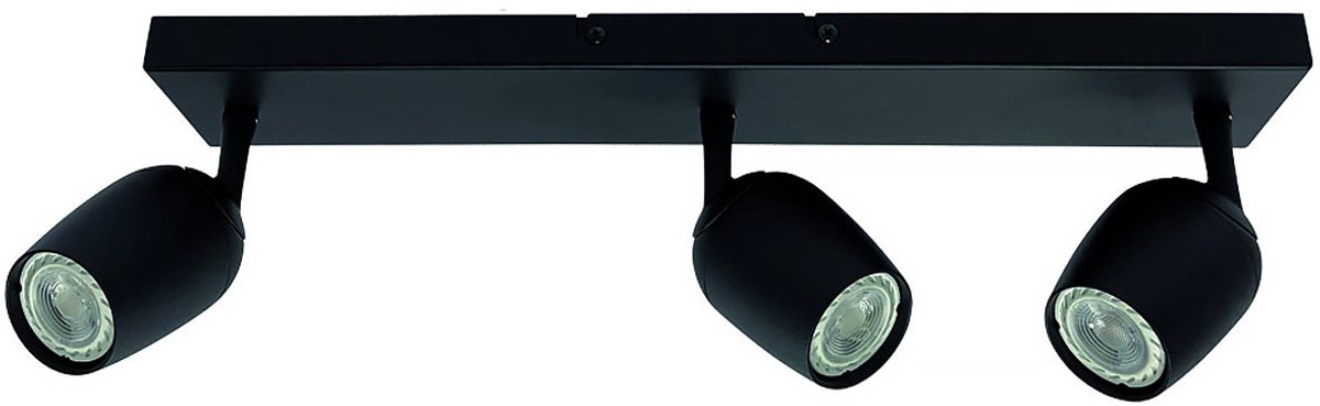 Trova Opbouwspot 3-lichts balk zwart kantelbaar - Modern - Freelight