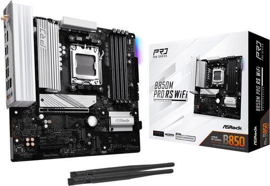 Asrock B850M Pro RS WiFi AMD B850 Socket AM5 micro ATX