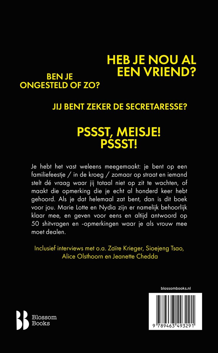 Boek met de titel 'Heb je nou al een vriend?' en 'Ben je ongesteld of zo?'.