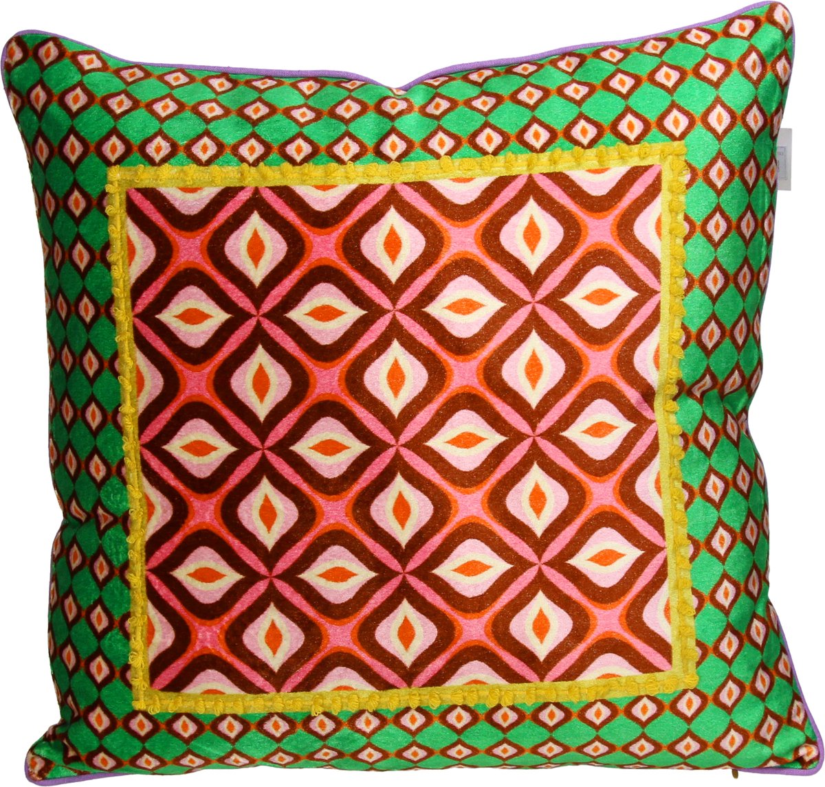 Kussen Retro Fluweel Multikleurig 45x45cm