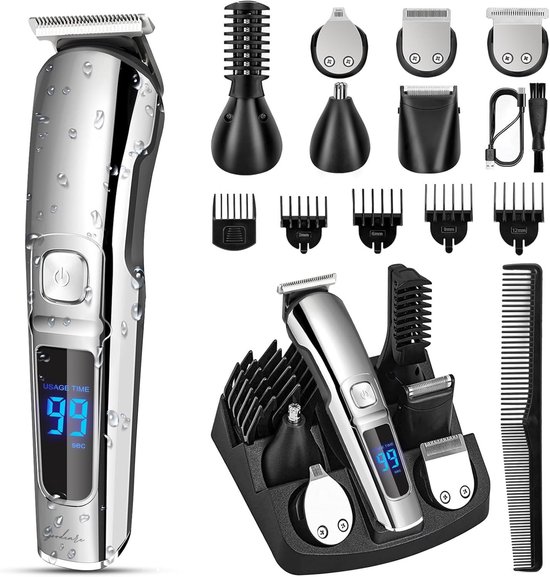 Goodcare 6-in-1 Baardtrimmer Set voor Mannen - Trimmer Baard & Body - Bodygroomer - Neustrimmer - Haartrimmer - Scheerapparaat