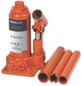 Perel Hydraulische potkrik, voor auto, vrachtwagen, bestelwagen, 2 ton, staal, oranje