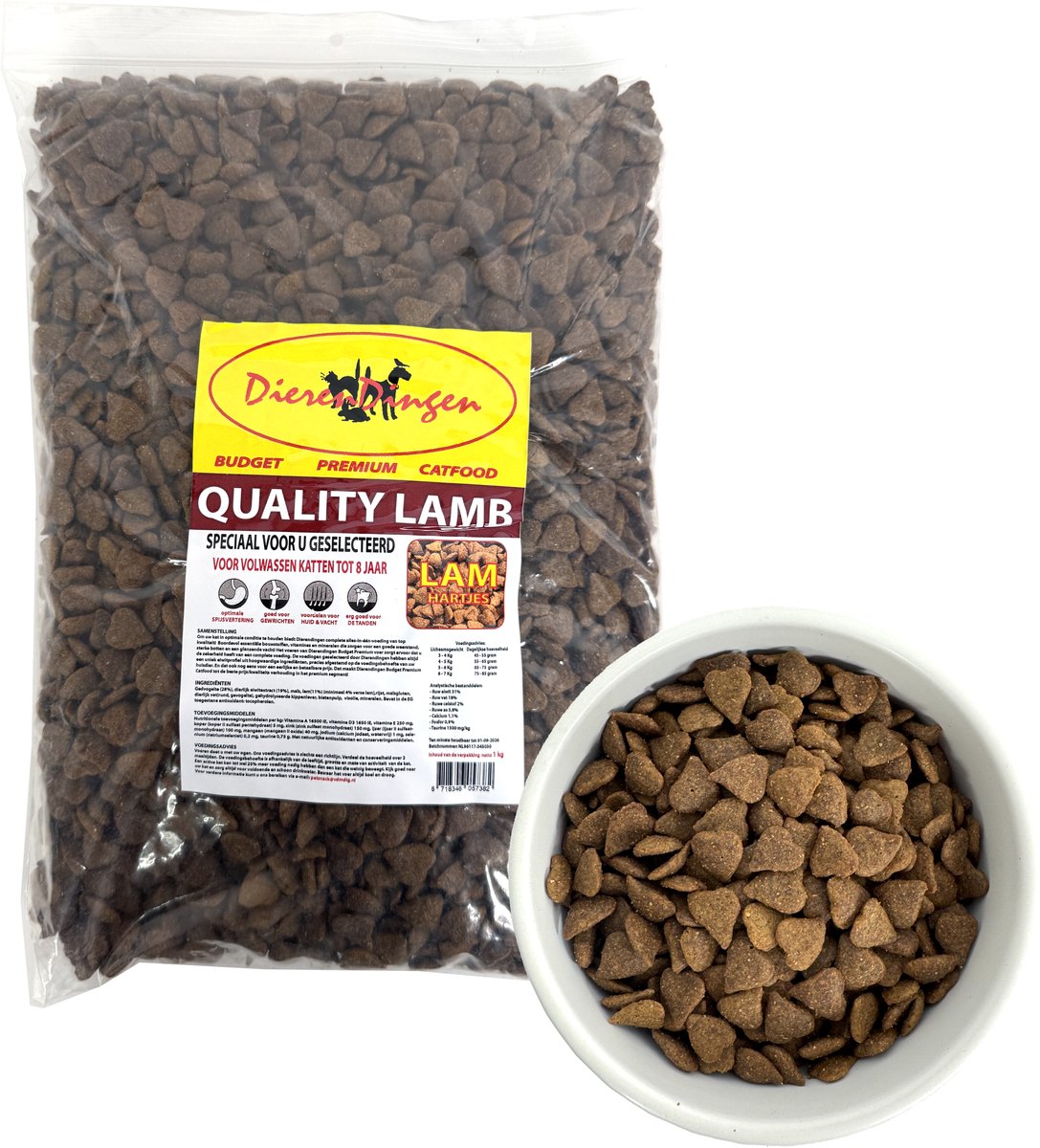 Budget Kattenvoer Lamsvlees BUDGET PREMIUM - Licht Verteerbaar - 1 kg