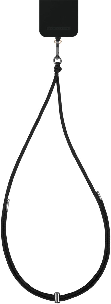 Bol.com iDeal of Sweden Cord Phone Strap Universal - Telefoonkoord - Universeel - Coal Black aanbieding