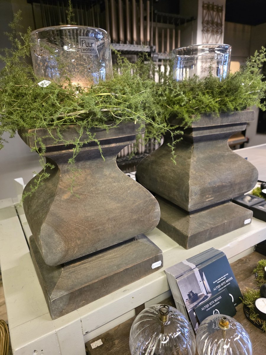 luksa|blokkandelaar| balusterkandelaar|houten kandelaar| kandelaar| massief hout| altijdietsmoois