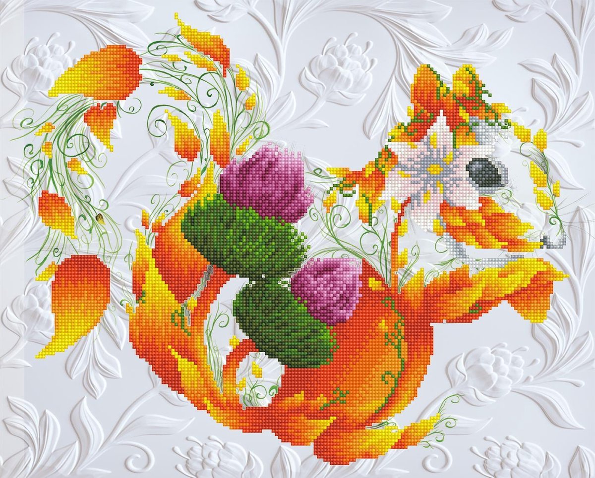 DIAMOND DOTZ DD9.034 52x42cm Scotch Squirrel