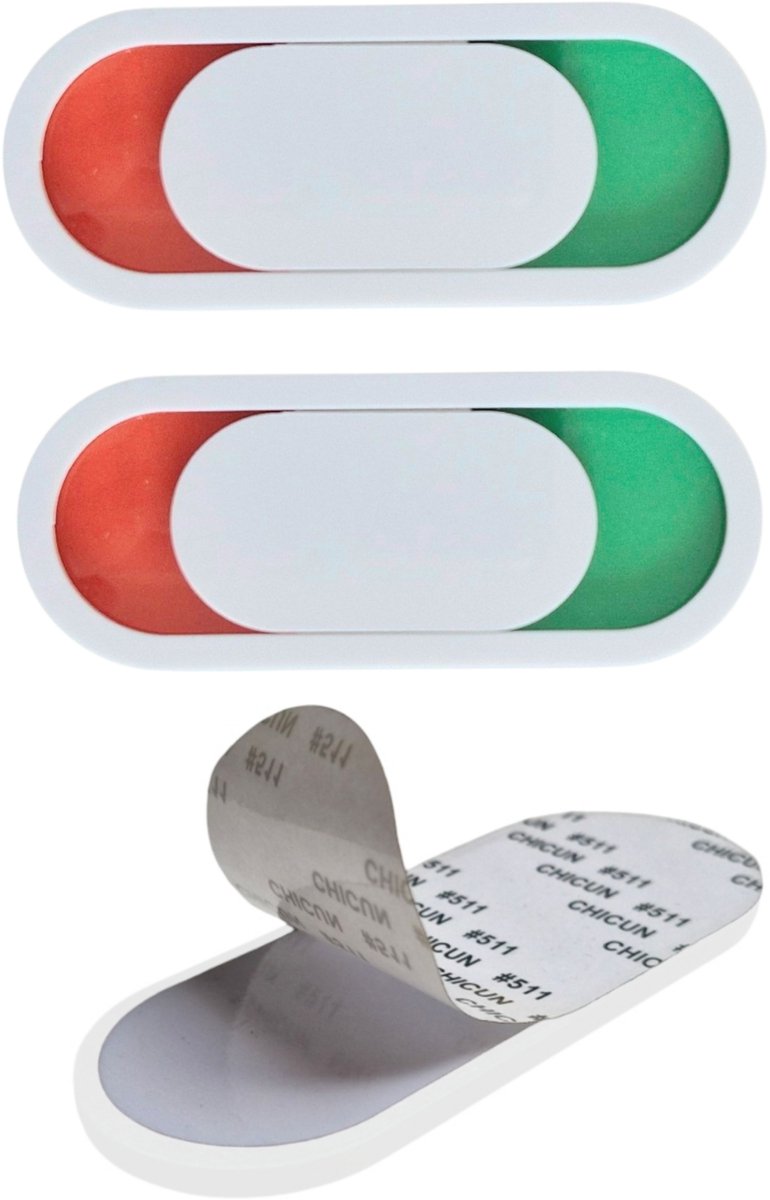 3 STUKS - Niet storen schuifbordje - Bezet vrij - Kantoor accessoires - Vergaderruimte accessoires - Deurbordje - 10 cm x 4,0 cm - Wit