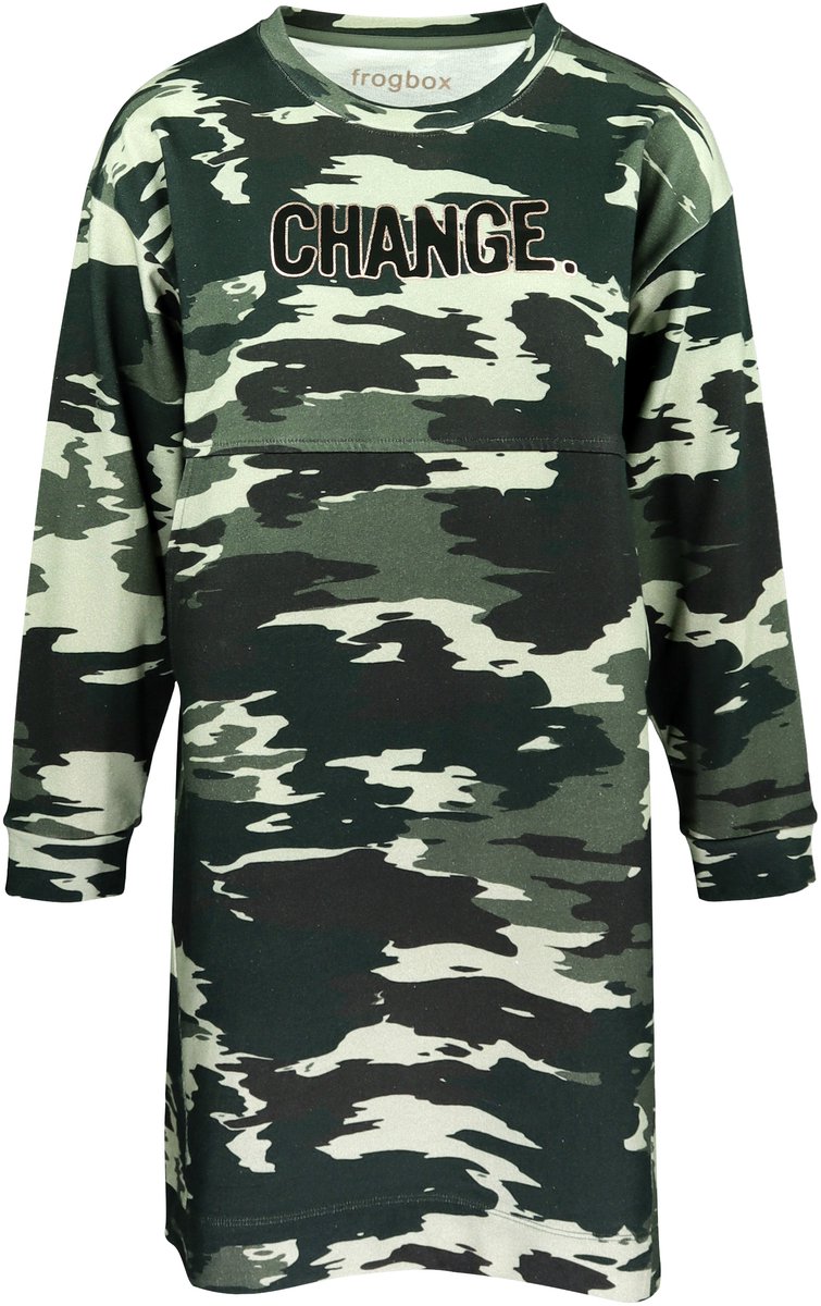 Frogbox • camouflage jurk • maat S