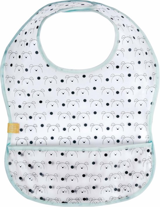 Lässig Teether BALL Wood/silicone Little Chums DOG - The Little Ones