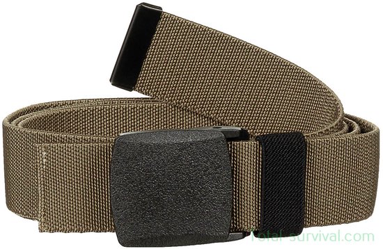 Ceinture Web, « Tactical Elastic », couleur coyote, longueur maximale 140 cm