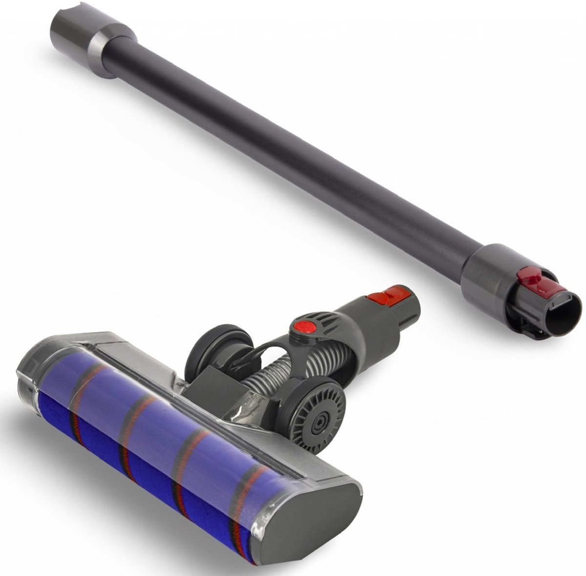 DEGG - Combi Set - Geschikt voor Dyson Borstel + Stang (donker-grijs) - passend op: V15, V11, V10, V8 en V7 - Premium Kwaliteit