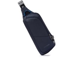 Pacsafe Vibe 150 Sling Crossbody - 2.5 L - Schoudertas - RFID-blokkerend - Anti-diefstal - Beveiligde Reistas - Waterafstotend - Festival Tas - Dubbele Beveiligingsgesp met Snelsluiting - Gerecycled Polyester - Blauw