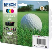 Epson 34 Multipack - 4 - zwart, geel, cyaan, magenta - origineel - blisterverpakking met RF / akoestisch alarm - inktcartridge - voor WorkForce Pro WF-3720DWF, WF-3725DWF