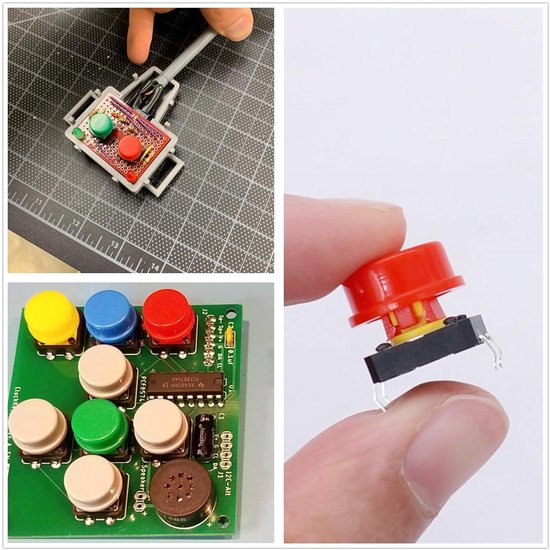240 stuks Momentary Tactile Push Button Micro Drukknopschakelaar (12 x ...