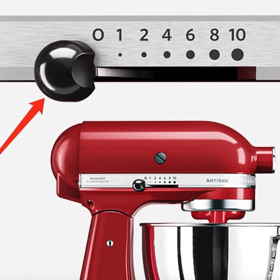 2 snelheids- of vergrendelingsknoppen voor KitchenAid keukenmixer van KitchenAid — afbeelding 3