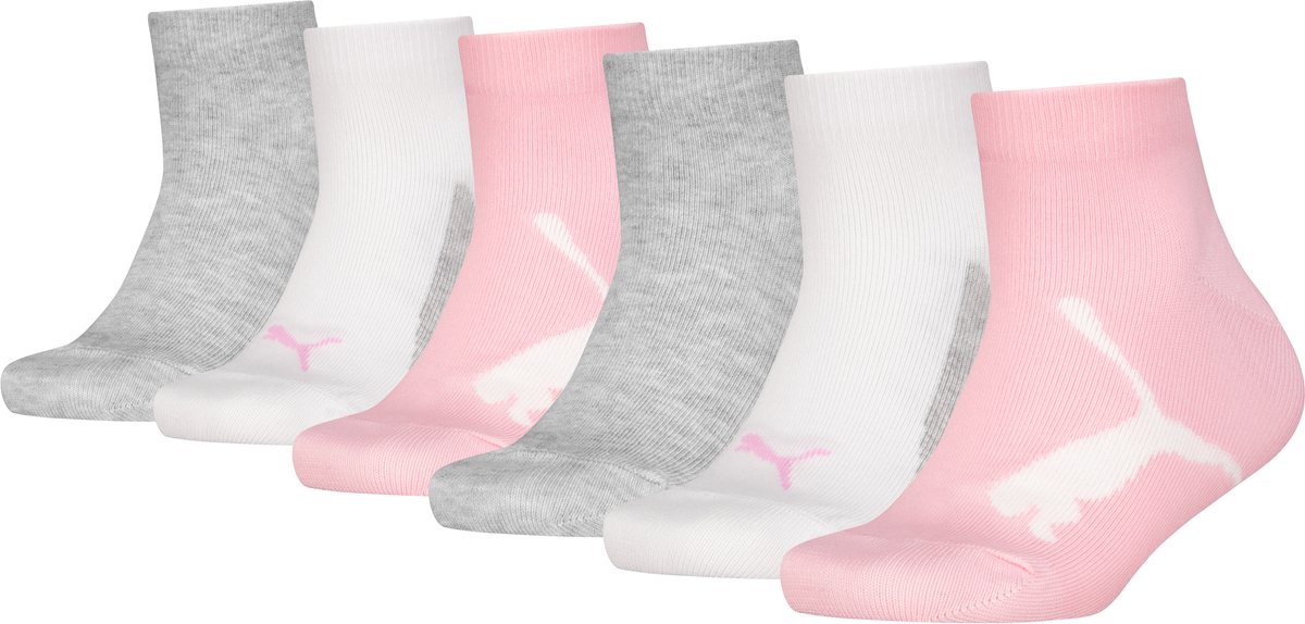 Puma Kids Sokken in kwartlengte 6 Pack Roze