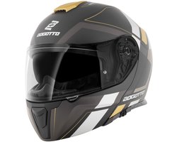 Bogotto FF403 Murata Zwart Gold Systeemhelm - Maat M - Helm