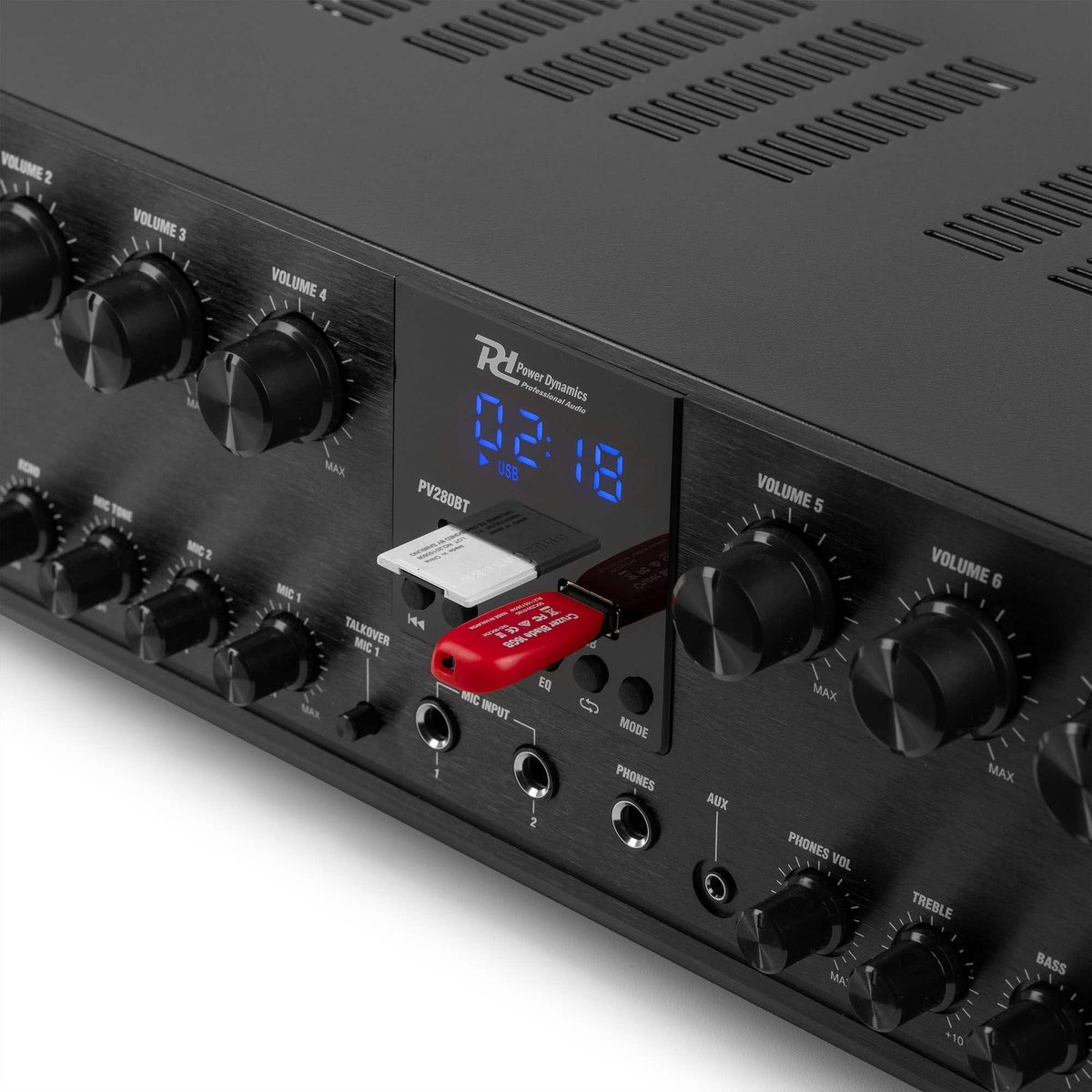 Power Dynamics PV280BT geluidsinstallatie - Met 16 speaker en 8-zone versterker - Bluetooth - 800W thumbnail 6