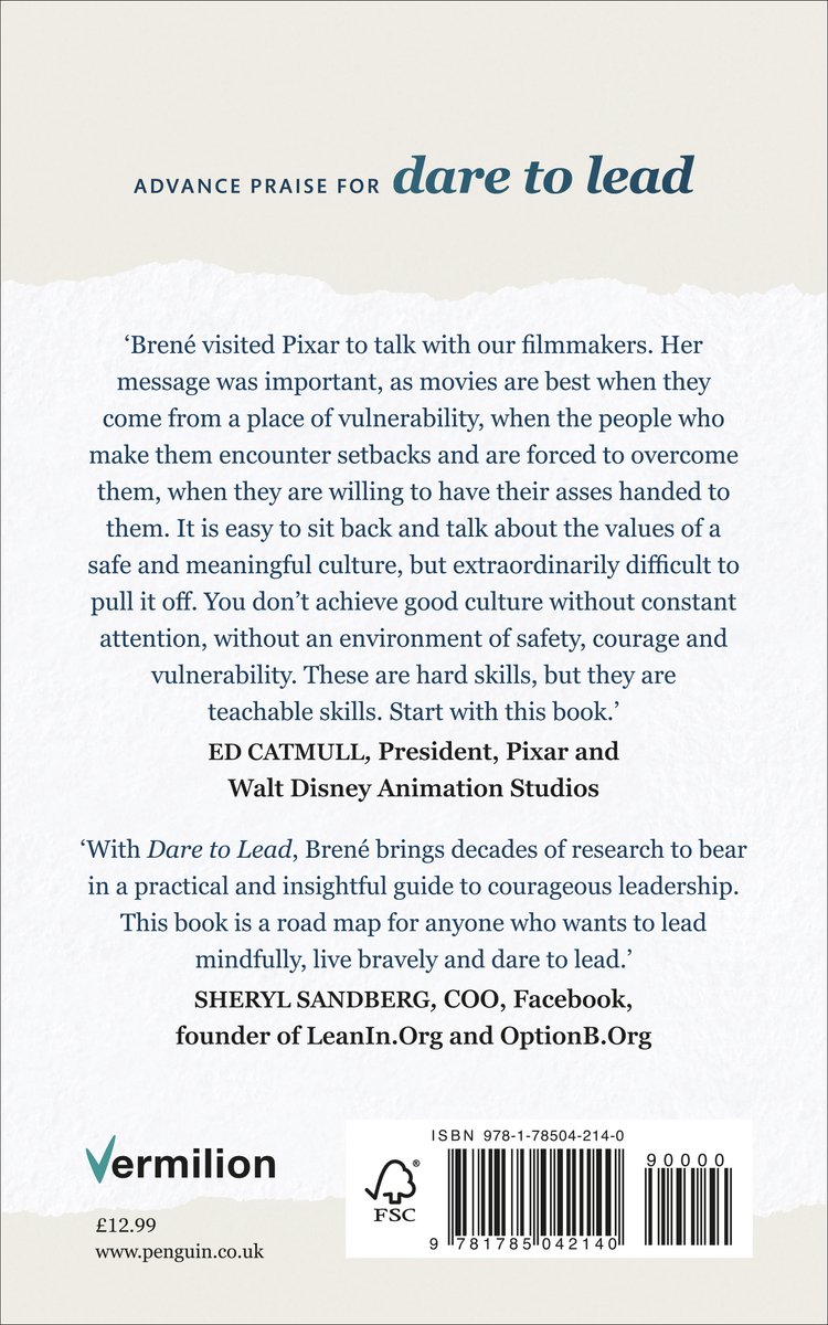 Dare to Lead - back cover