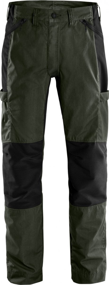 Fristads Servicebroek Stretch 2540 Lwr - Legergroen/zwart - C54