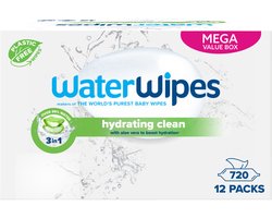 WaterWipes Billendoekjes Hydrating 12x60 = 720 stuks