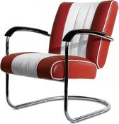 Bel Air Retro Lounge Chair LC-01 Ruby
