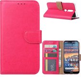 Ntech Nokia 4.2 Portemonnee Hoesje / Book Case - Pink/Roze