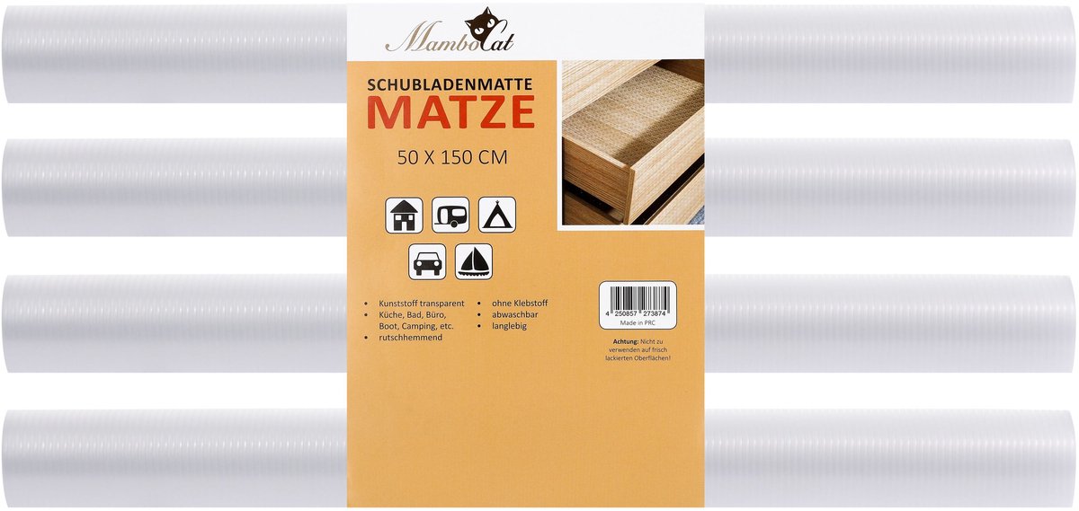 Set van 4 ladematten Matze 50x150cm
