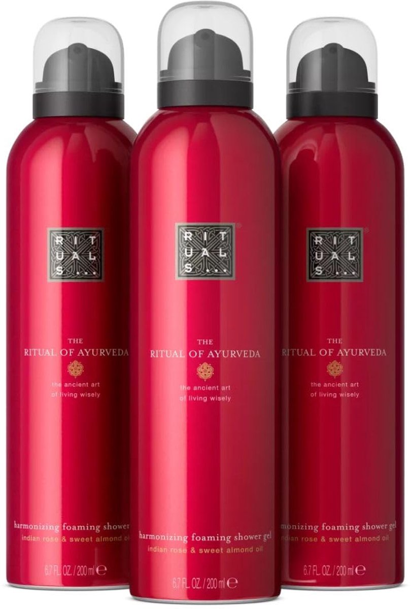 Rituals - 3 X Shower Foam Set Ayurveda - 3 x 200 ml