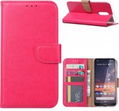 Ntech Hoesje geschikt voor Nokia 3.2 Portemonnee Hoesje / Book Case - Pink/Roze