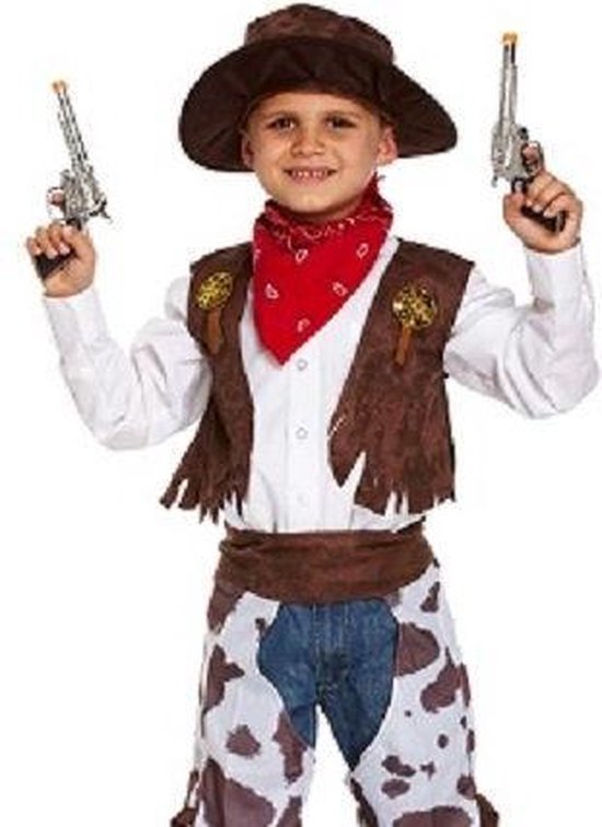 4-Delig Luxe Wild West Coyboy Kostuum voor Kinderen - Jongen - Sheriff  Kleding -... | bol.com