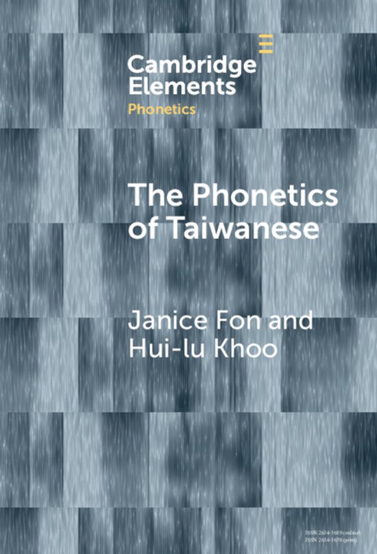Elements in Phonetics-The Phonetics of Taiwanese - cover