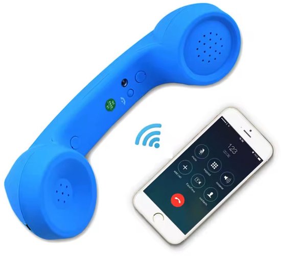 Retro telefoon hoorn - Draadloos Bluetooth - Voor kantoor en werk