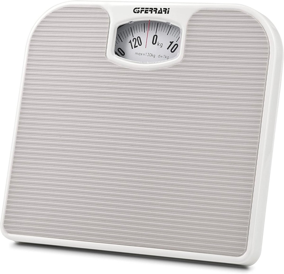 Mechanische Personenweegschaal 130 kg - Antislip, Vintage Design, Groot Display