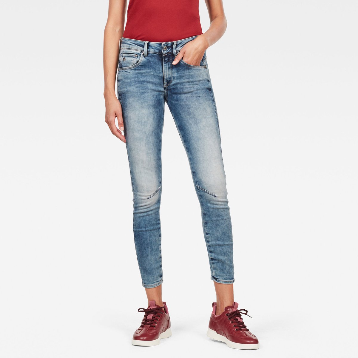 G-star Arc 3d Mid Waist Skinny Spijkerbroek 27 28 Vrouw Medium Aged
