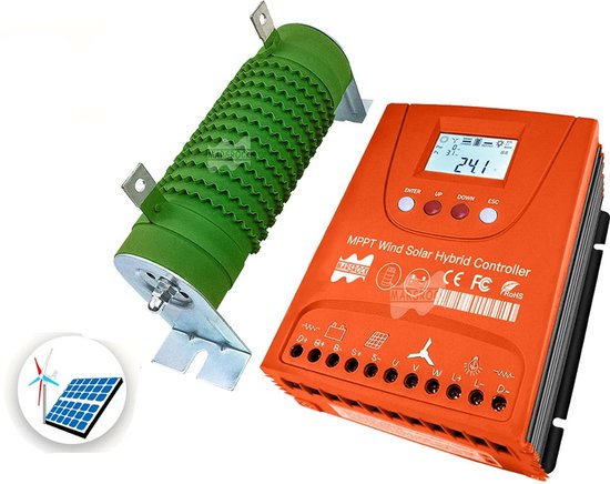 Fotovoltaïsche Regelaar LCD Zonnelaadregelaar 80A - Voor 12V/24V Systemen, Max. 1440W Zonnepanelen 1440W Zonnepaneel